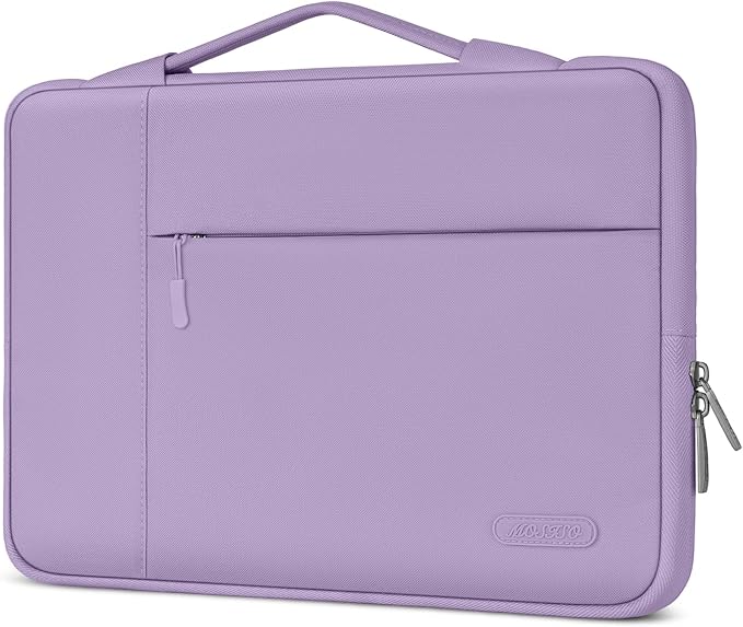 MOSISO Laptop Case 15 inch, Laptop Sleeve with Handle Compatible with MacBook Air 15 inch M5 A3448 M4 A3241 M3 A3114 M2 A2941 2026-2023, Dell XPS, Polyester Multifunctional Computer Bag, Purple