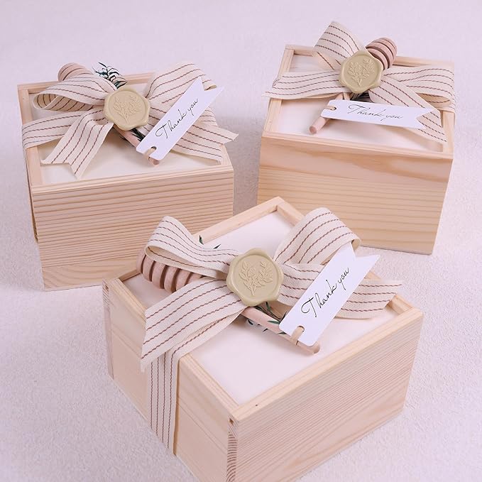 UNIQOOO Wax Seal Stickers - Eucalyptus Wedding Invitation Envelope Seal Stickers, 50 Pcs Self- Adhesive Tan White Sand Stickers, Perfect for Invitation, Christmas, Gift Wrapping, Party