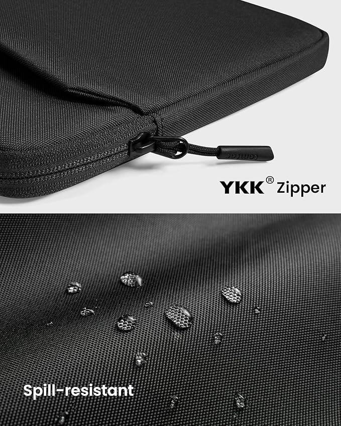 tomtoc Slim Laptop Sleeve Case for 13-inch New MacBook Air M5 (2026) M4/A3420 M3/A3113 M2/A2681, M1/A2337, Fits MacBook Neo A18 Pro, Water-Resistant Protective Carrying Case with Accessories Pocket
