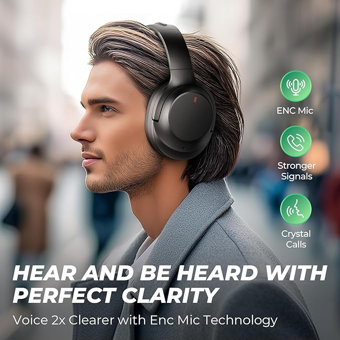 Noise Cancelling Headphones Stocking Stuffers for Men Women Teens Boys Girls: Upgraded HiFi Stereo, 2X Softer Comfort, White Elephant Gifts for Adults, Durable for Traveling/Gym Use/Home Office/Pcs