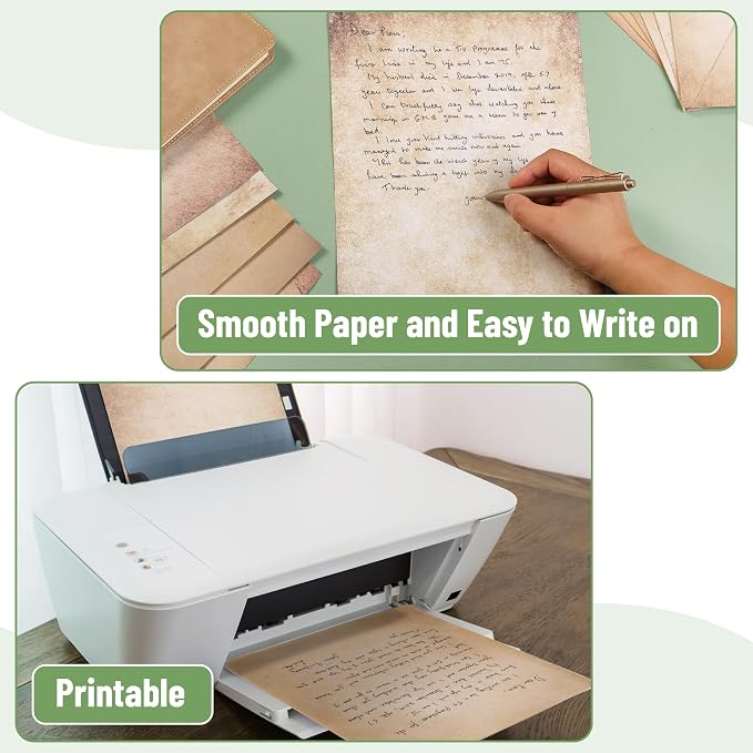 Mr. Pen- Stationery Writing Paper Set with Envelopes, 8.55" x 11" | 30 Letter Sheets & 18 Envelopes, Smooth Printable Letter Paper for Handwritten Notes, Personal Letters, Invitations