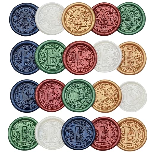 Wax Seal Stamp Kit, Retro Initial Alphabet Letter B Sealing Stamp with 150Pcs Sealing Wax Beads Spoon Pen Set for Wedding Invitations Cards Envelopes (B)
