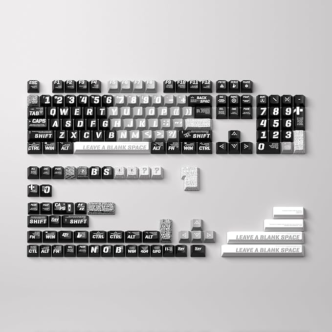 Raving Theme 157 Key PBT Keycaps Cherry Custom Keycap Set for 61/87/104/108 Cherry MX Switch Mechanical Keyboards