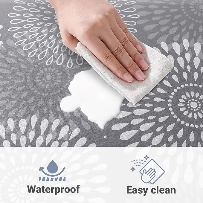 LuxStep Kitchen Mat Waterproof Kitchen Rugs for Floor Cushioned Anti-Fatigue Mat Non-Slip Standing Desk Mat Comfort Floor Mats for House Sink Office 24" x 70"-4/5 Inch Grey