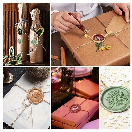 Wax Seal Kit, WASOHLING 40Pcs Pearl White Sealing Wax Sticks with Glue Gun, Wax Seal Molds, Silicone Mat, Marker Pens, Premium Kit for Wedding Invitations Envelopes Cards (Pearl White)