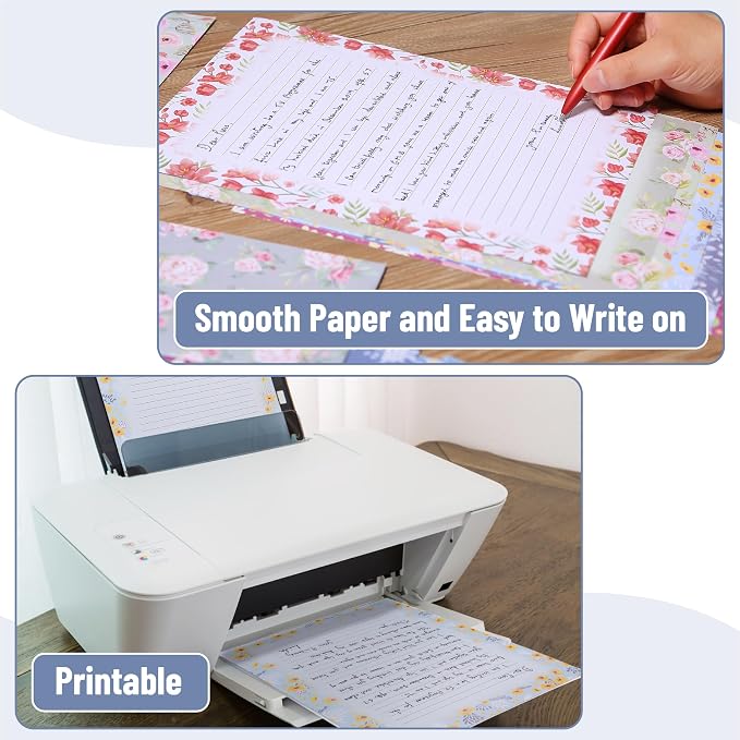 Mr. Pen- Stationery Writing Paper Set with Envelopes, 8.5" x 11" | 30 Letter Sheets & 18 Envelopes, Smooth Printable Letter Paper for Handwritten Notes, Personal Letters, Invitations