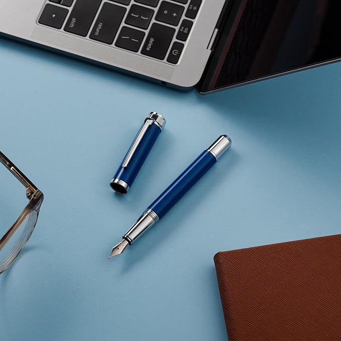 Ellington Pens Pocket Size Fountain Pen – Luxury Travel Calligraphy Pen | Premium Executive Writing Tool | Includes 1 Ink Cartridge, 3 Converters & Gift Box