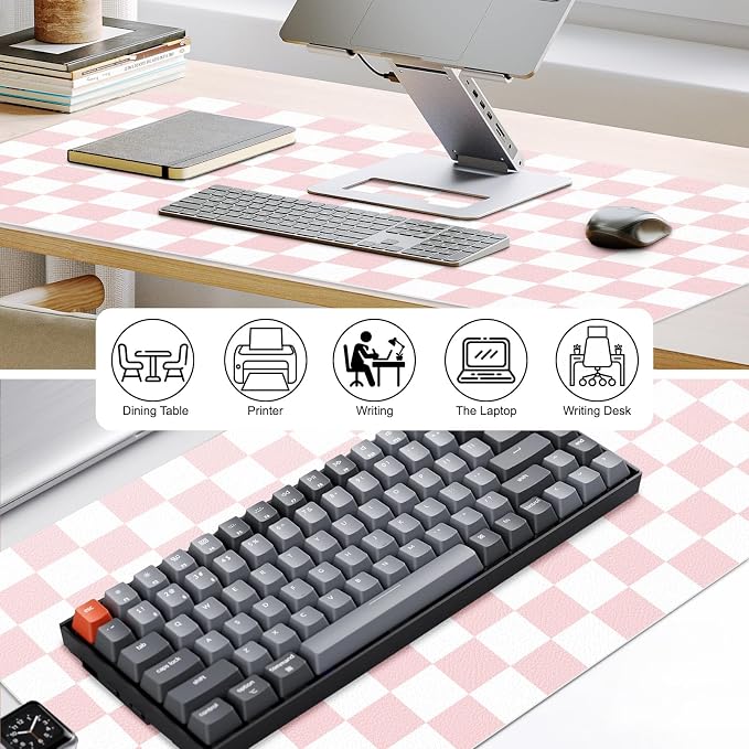 Leather Desk Mat, Desk Pad for Keyboard and Mouse Large Mouse Pads for Desk | Waterproof Desk Mat, Desk Matt for Desktop, Laptop Blotter, Keyboard Pad, Large Mouse Pad, Desk Essentials