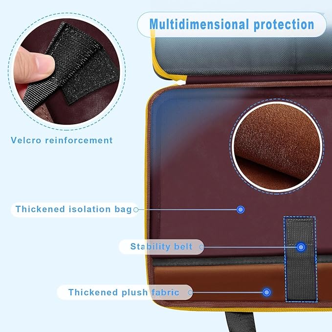 ZINZ Slim Expandable Laptop Case 15.6 Inch Sleeve Upgraded Protective Durable Recycled Carrying Case Compatible with MacBook 15" & 16" and Most 15" 15.6" 16" Notebook,BK01YL01