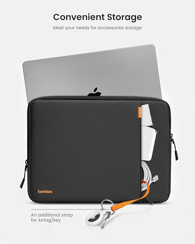 tomtoc 360° Protective Laptop Sleeve for 14-inch New MacBook Pro M5 Pro/Max (2026) A3426 A3427 A3434 M4/M3/M2/M1 A3112 A3401 A3185, Water-Resistant Laptop Case Fits Dell XPS 14 & 13.8" Surface Laptop