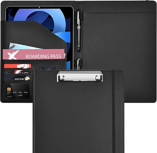 Padfolio with Clipboard Pacific Mailer Clipboard Notebook Resume Portfolio Folder Legal Document Organizer Legal Pad Holder for Interview School Business Office Conference