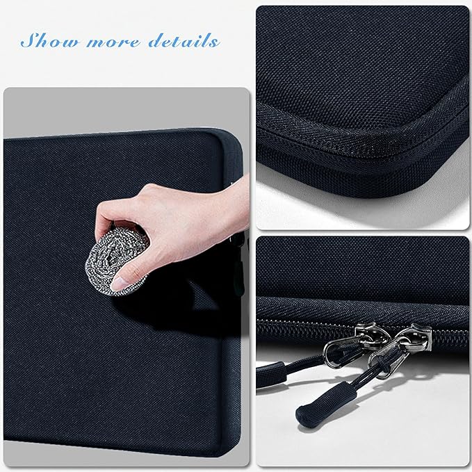 Hseok Laptop Case 13.3 Inch Sleeve Recycled Water Resistant Cover for MacBook Pro 14" M4 M3 M2 M1 and All Model 13.3" Mac Air/Pro, XPS 13 14 and Most Popular 13"-14" Notebooks,B01K01