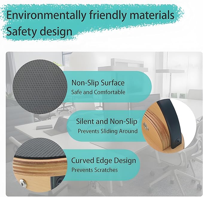 Under Desk Footrest for Office, Ergonomic Foot Rest for Under Desk at Work, Wood Foot Stool to Teacher Supplies, Student Gifts, Doctors Office Accessories