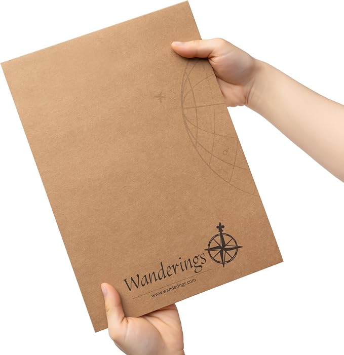 Wanderings A4 Lined Refill Notepad for Padfolio - Portfolio Writing Pad with Easy-Tear Line, 30 Sheets, 125 GSM Refill Paper, 8.2" x 11.7" (21 x 30 cm)