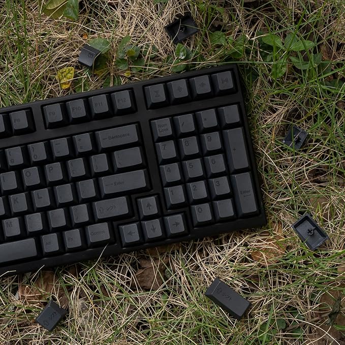 mintcaps PBT Gray Keycaps Set 144 Keys Cherry Profile DYE-Sub Custom ISO ANSI Keycaps for 61 64 87 104 108 Cherry MX Switches Mechanical Keyboards