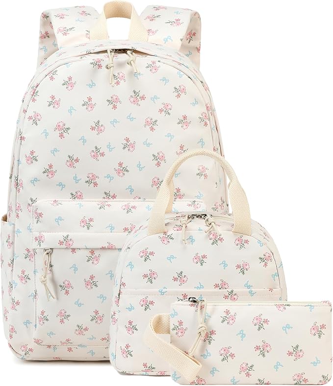 BTOOP School Backpacks for Teen Girls Bookbags Lightweight Kids Backpack School Bags Set with Lunch Box Pencil Case