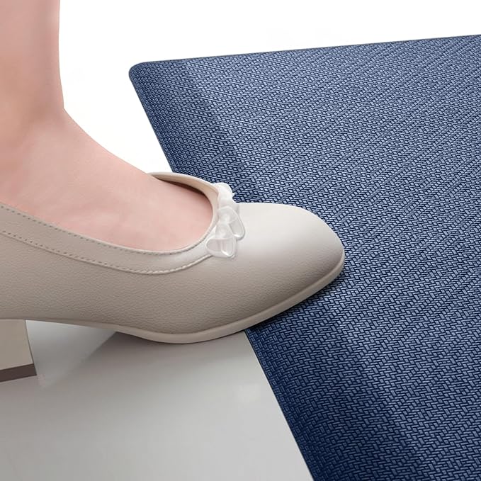 Mattitude Kitchen Mat Cushioned Anti-Fatigue Floor Mat Water Resistant Non-Slip Mats and Rugs Standing and Comfort Desk Mats for House Sink Office Laundry (Blue, 17.3"x28")