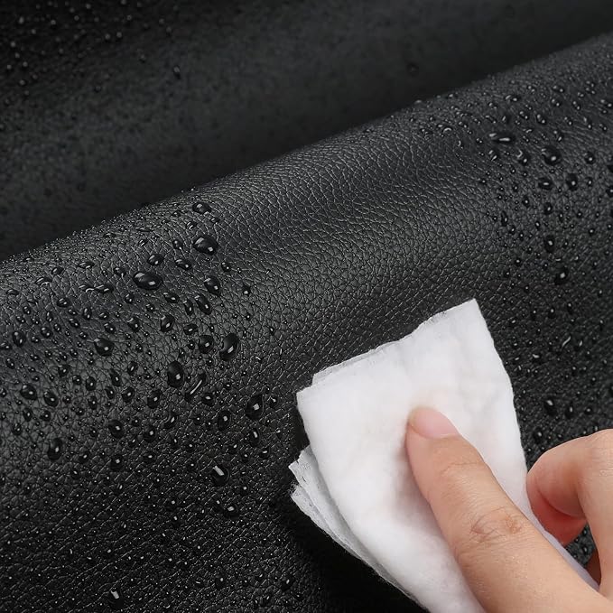 Dual Sided Desk Pad Faux Leather Desk Mat Large Mouse Pad | Desk Pad Protector Non-Slip Waterproof Desk Mouse Pad for Writing Desk, Office, Home(Red Black 31.5"X15.7")
