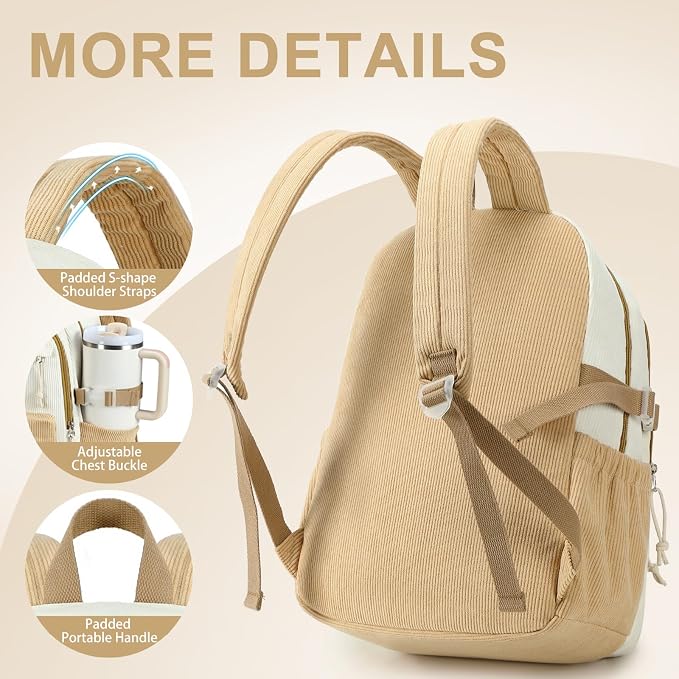 Bluboon School Backpack Set Girls Womens Laptop Bookbag Casual Daypack Fits 15 inch Laptop with Lunch Tote Bag and Pencil Bag