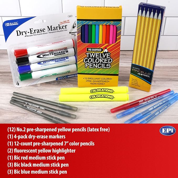 EPI Essential School Supply Kit (6th Grade (120 Packs))