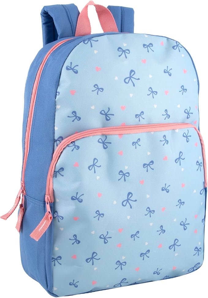 Trail maker 24 Pack Bulk Backpacks with School Supplies for Kids | 20 Piece Back to School Supply Kits and Backpack Sets