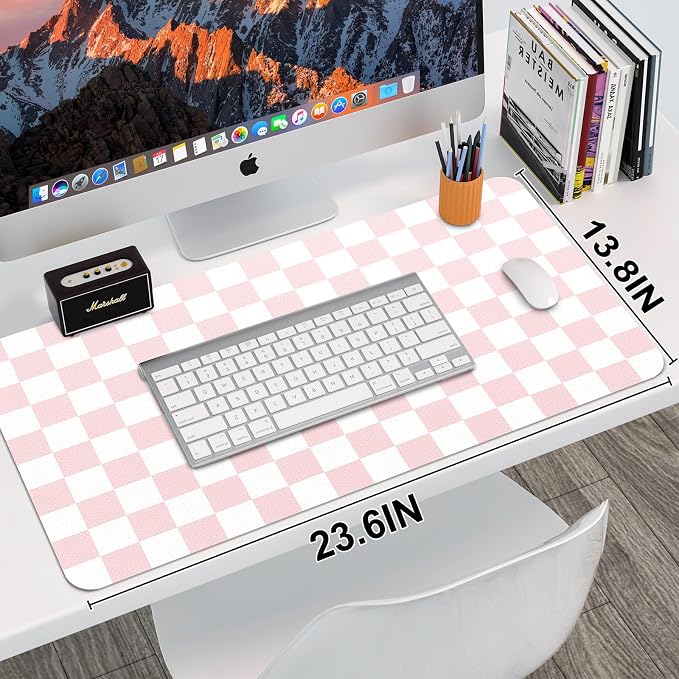 Leather Desk Mat, Desk Pad for Keyboard and Mouse Large Mouse Pads for Desk | Waterproof Desk Mat, Desk Matt for Desktop, Laptop Blotter, Keyboard Pad, Large Mouse Pad, Desk Essentials