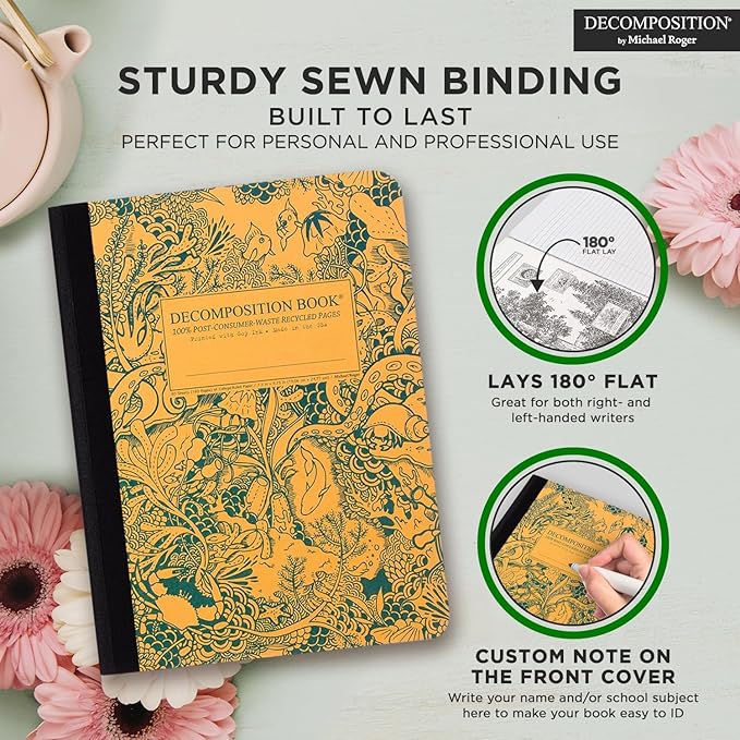 Under the Sea Decomposition Book: College-Ruled Composition Notebook With 100% Post-Consumer-Waste Recycled Pages