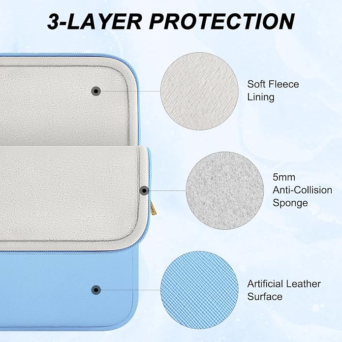 ARVOK Laptop Sleeve Case,Waterproof Notebook Cover for MacBook Air MacBook Pro inch, Computer Carrying Bag
