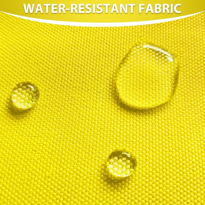 Waterproof Canvas Fabric by The Yard 58inch 600D Upholstery Material Polyester Fabric Outdoor Water Resistant Fabric for Sewing Chair Patio Cushion Purse Bag Interior, Pre Cut 2 Yard Yellow