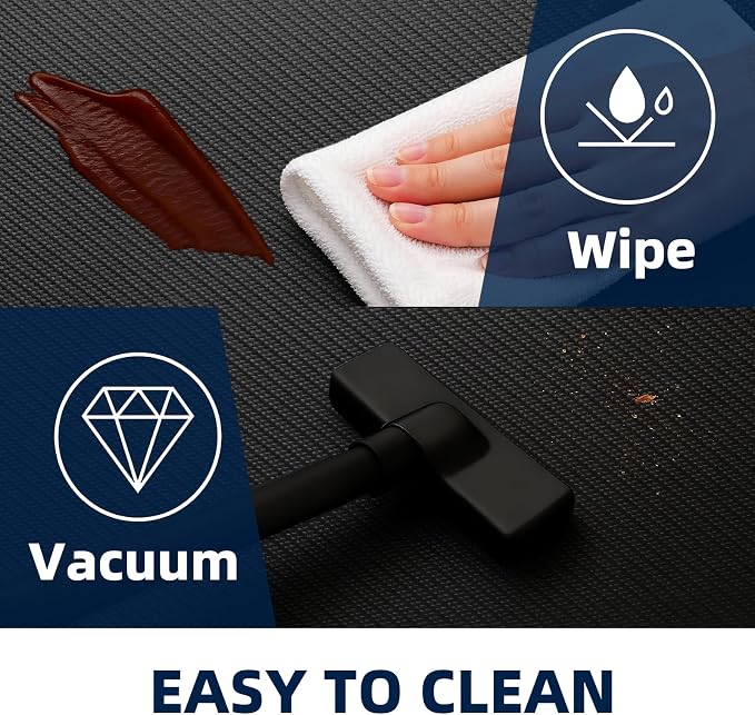 Kitchen Mat Cushioned Anti Fatigue, 0.75" Waterproof,Non Slip Kitchen Rugs, Memory Foam Comfort Mat for Standing at Home,Office,Sink,Laundry(17"x31" Black)