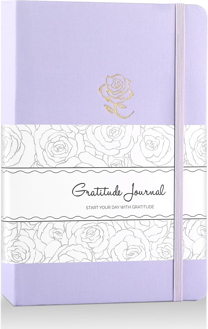 Yoment Gratitude Journal for Women Self Care Journal for More Happiness with Prompts for Mindfulness, Mental Health, Productivity & Self Care, 5 Minute Reflection for Positivity and Gratitude, Purple