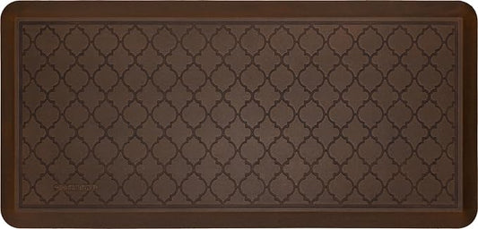 Tempur-Pedic Ultra Comfort Anti-Fatigue Lattice Copper 1' 8" x 3' 6" Kitchen Floor Mat Cushioned Ergonomic Standing Desk Mat Waterproof Non-Skid Foam