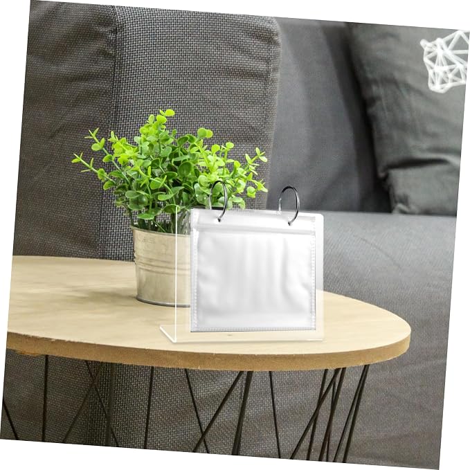 Table Top Flip Photo Album Acrylic Photo Storage Frame for Pictures Calendar Design