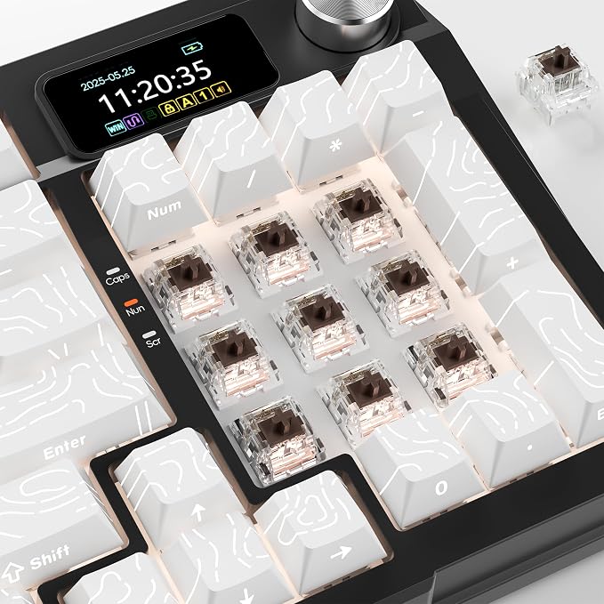 ZhouWang Brown Switch 3 Pin 50gf Pre-Lubricated,Dustproof Tactile Switch,Suitable for RGB,Mechanical Gaming Keyboards、MX Mechanical Keyboard(Brown,90PCS)