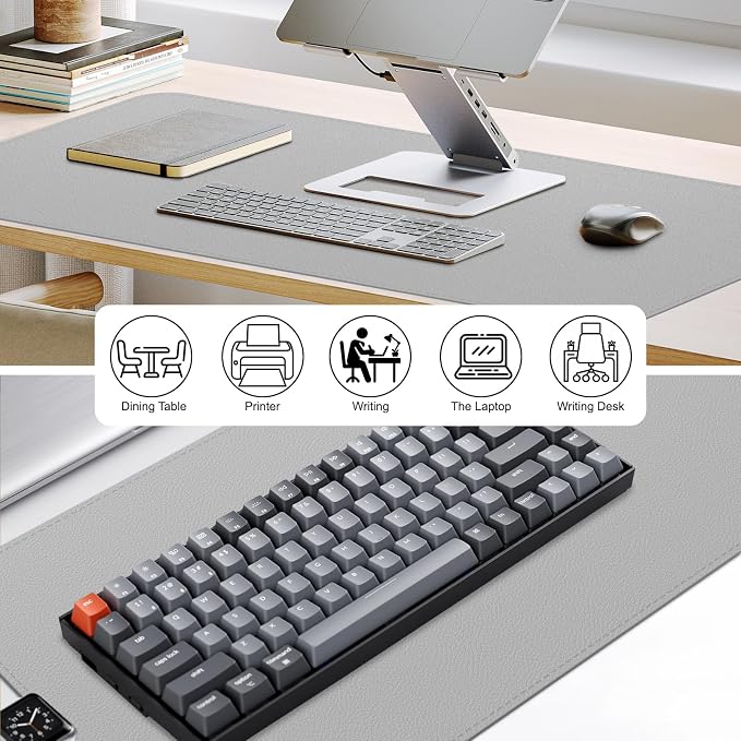 Leather Desk Mat, Desk Pad for Keyboard and Mouse Large Mouse Pads for Desk | Waterproof Desk Mat, Desk Matt for Desktop, Laptop Blotter, Keyboard Pad, Large Mouse Pad, Desk Essentials