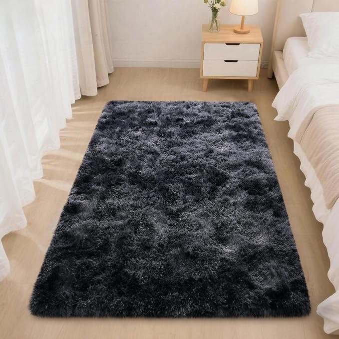 Mugorn Small Soft Shag Rugs for Bedroom, 2x3 Fluffy Area Rugs for Living Room