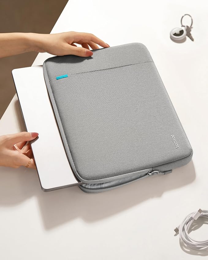tomtoc 360° Protective Laptop Sleeve Designed for 13-inch New MacBook Neo A3404 (2026) A18 Pro Chip, Water-Resistant Shockproof Computer Case Bag Fits 12-13 Inch Surface Pro Copilot+ PC