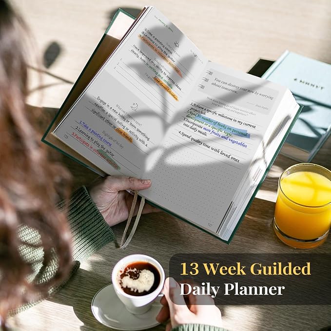 5 MINUTES A DAY Self-Care Journal, Wellness & Daily Reflection Notebook – Mental Health & Anxiety Journal for Women & Men – Self Care Planner, ADHD Planner with Mood Tracker – A5 Size (Dark Green)