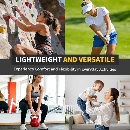 CAMBIVO Wrist Brace 2 Pack, Adjustable Compression Wrist Support for Carpal Tunnel, Tendonitis Pain Relief, Wrist Wraps for Weightlifting, Gym Fitness, Sleeping Night Support, Men Women