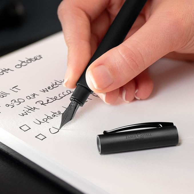 Faber-Castell Ambition Fountain Pen, All Black - Medium