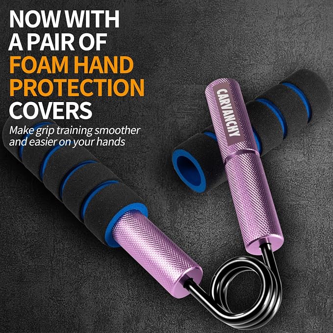 Grip Strength Trainer Set, 6 Pack, 50-350LB, Wrist Forearm Strengthener, Metal No Slip, Hand Grip Gripper Strengthener for Strength Training and Exercise, Hand Workout Squeezer Grip Strength