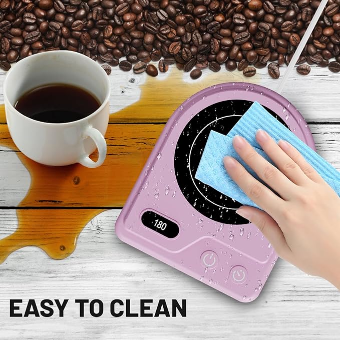 Mug Warmer,Coffee Mug Warmer with 3 Adjustable Temperature Settings,Coffee Warmer with 2-12 Auto Shutoff Functions,Easy to Clean Mug Warmer for Desk,Multifunctional Coffee Cup Warmer