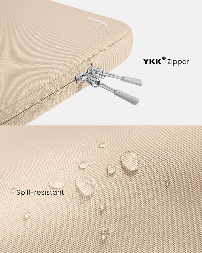tomtoc 360° Protective Laptop Sleeve for 13-inch New MacBook Air M5/A3449 (2026) M4/A3240, M3/A3113, M2/A2681, M1/A2337, Water-Resistant Computer Case Bag Fits 13" MacBook Neo A18 & MacBook Pro M2/M1