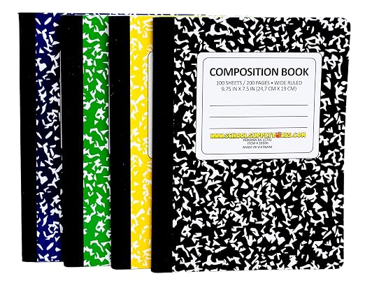 School Supply Boxes | Elementary Writing Pallet (112 Boxes) | Back to School Essentials Kit for Students & Teachers | Includes Wide-Ruled Filler Paper, Wide-Ruled Notebooks, 12 ct. Pens, & More