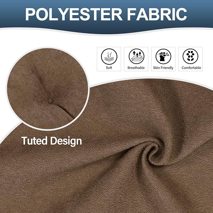 Back Pillow for Recliner Lumbar Support Pillow Soft and Fluffy Back Support Cushion Thick Lumbar Cushion for Chairs, Recliners,Sofa, Couch and Bed for Pain Relief Brown