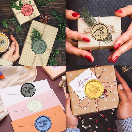 Wax Seal Gun Kit Sealing Wax Sticks 30P with Glue Gun Wax Seal Kit, Atopbb 30Pcs Mixed ccolor Sealing WaxSticks with GlueGun Great for WaxSeal Stamp