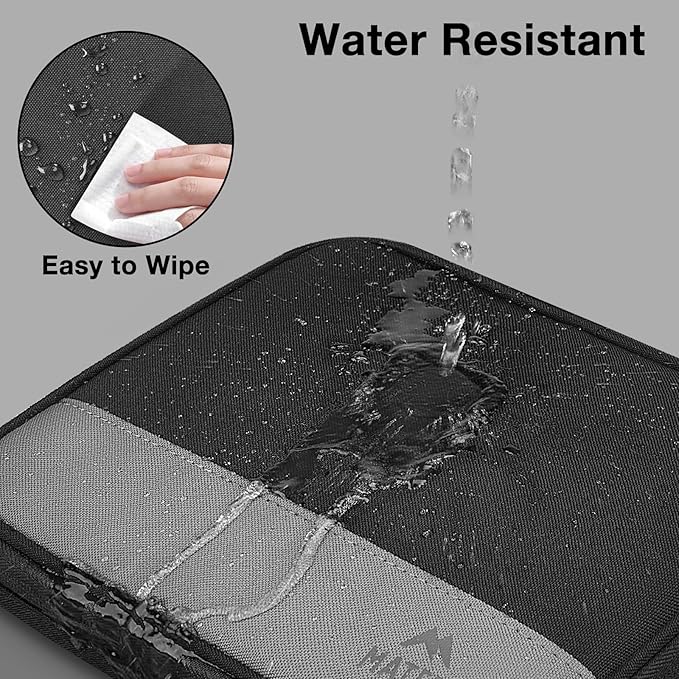 MATEIN Cord Organizer Travel Case, Cable Storage Bag, 2 Pack | Water Resistant, Tech Organizer Pouch, For Small Electronic Accessories, Portable Electronics Case, For Changer, Earphone