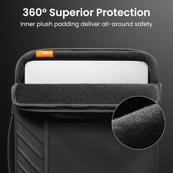 tomtoc Protective Laptop Case for 15-inch 2025 New MacBook Air M4/A3241 M3/A3114 M2/A2941, 15 Inch Microsoft Surface Laptop 7/6, Dell XPS 15 Plus, 15-in MacBook Pro, Acer HP Chromebook 14