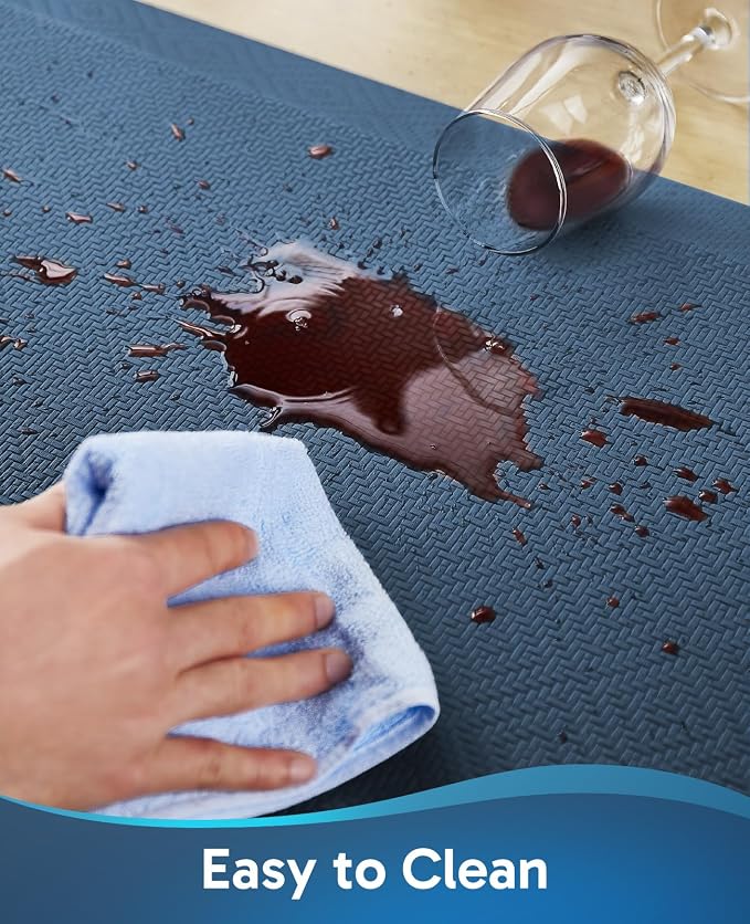 Ophanie Kitchen Mats for Floor, 1/2 inch Thick, 20x32 Anti Fatigue Cushioned Mat,Kitchen Rugs,Waterproof,Comfort Ergonomic Standing Mat for Office,Home,Sink with 99+ Pairs of Anti-Slip Bottom Ridges