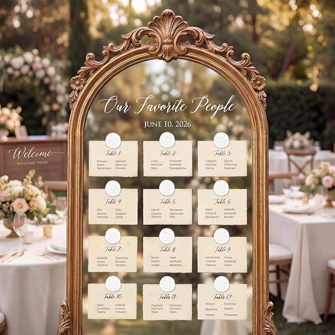 UNIQOOO Wax Seal Stickers - 3D Vintage Floral Wedding Invitation Envelope Botanical Seal Stickers, 50 Pcs Self- Adhesive White Flower Stickers, Perfect for Invitation, Gift Wrapping, Party